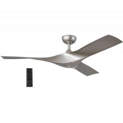 Ανεμιστήρας Οροφής 32W Με 3 Πτερύγια Remote Control Ασημί